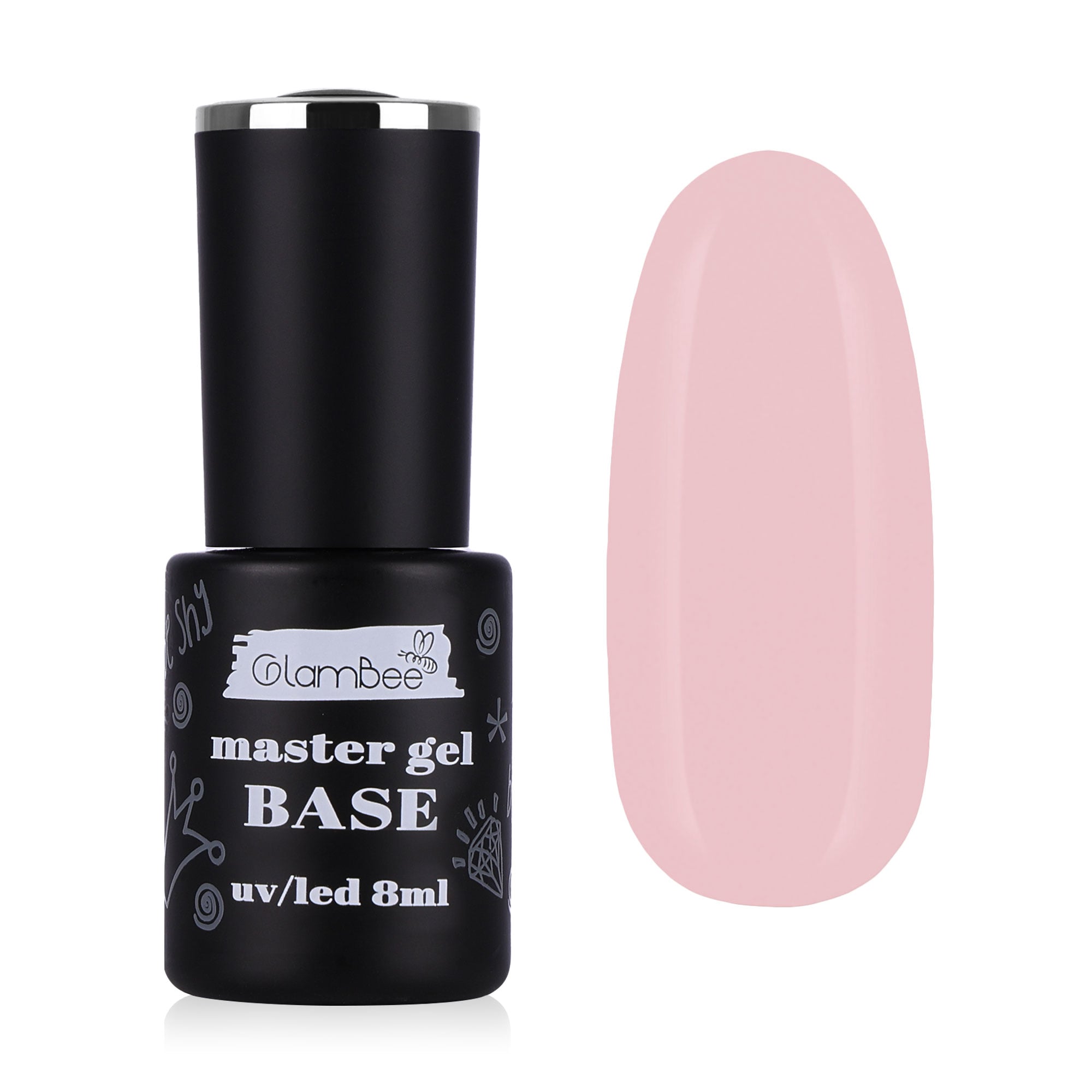 Базове покриття для гель-лаку GlamBee MasterGel Color 18, 8 мл