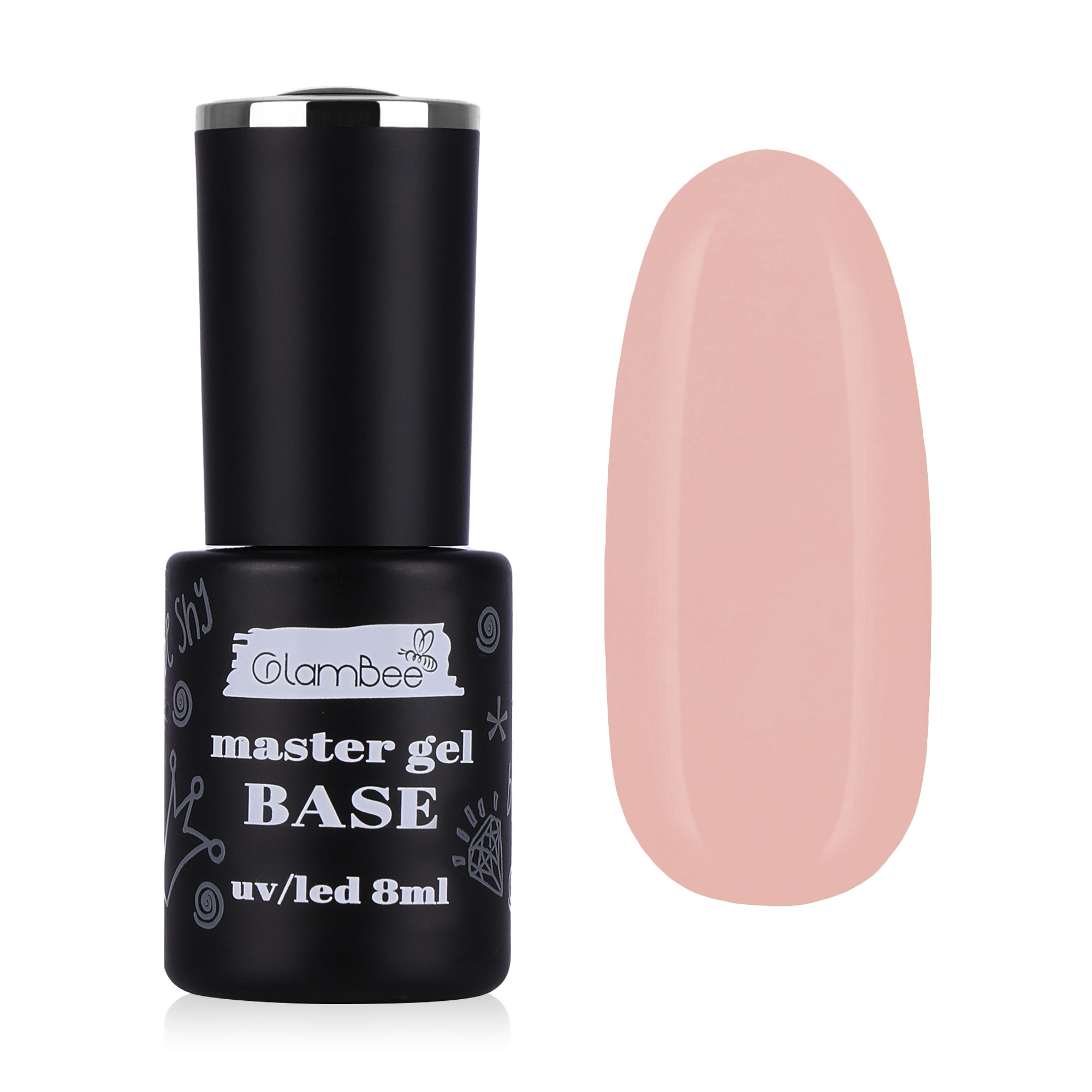 Базове покриття для гель-лаку GlamBee MasterGel Color 23, 8 мл